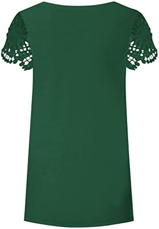 Nokmopo majice za žene smiješna moda casual labava majica s kratkim rukavima s tiskanom v-izrezom Top osnovni pulover vrhovi