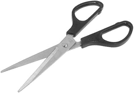 X-DREE 6,9 Dužina crna plastična noža škara od nehrđajućeg čelika (Tijeras de Acero Inoxidible con agarre de plástico Negro de 6.9