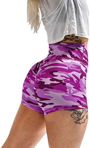 Ruive ženske kratke noge tiskane treninge Rastezele hlače trčanje djevojke joge kratke hlače Capris xxxl
