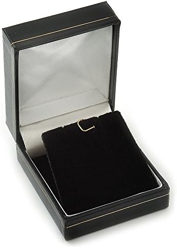 Naušnice od crne umjetne kože od kože u obliku naušnica / kutija za nakit s privjescima