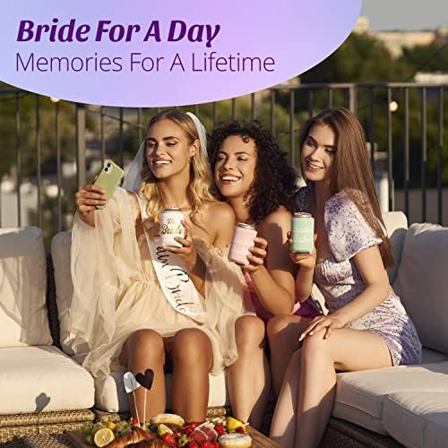 Bride's Babes Bachelorette Party može rukavi - 11 pakiranja izoliranih neoprenskih držača pića za redovne boce s limenkama | Ukrasi,