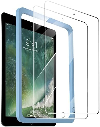 【2-pack】 iPad Air 2 Zaslon zaslona, ​​premium kalje od stakla [9H tvrdoća] [otporan na ogrebotine] [HD CLEAR] iPad 6. generacija zaslona