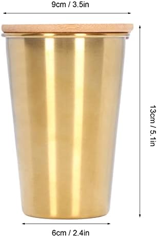 Liyjtk pivska šalica, šalica piva od nehrđajućeg čelika od nehrđajućeg čelika s poklopcem s poklopcem s jednim slojem slaganje šalice