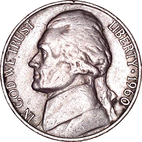 1960. Jefferson Nickel 5c o necirkuliranom