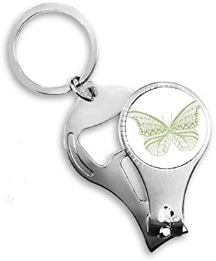 Zeleni leptir kite art deco poklon modni nokat nokat ring ring lanac ključeva otvarač boca za bočicu
