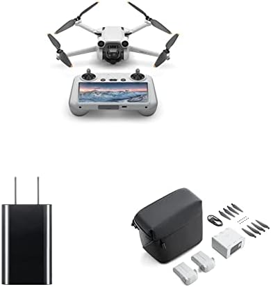 DJI Mini 3 Pro-lagana i sklopiva drona kamere i 30W USB-C punjač i mini 3 Pro Fly More Kit Plus, Black