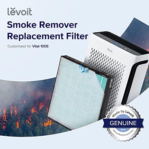 Zamjena filtra za zrak-apsorbera toksina LEVOIT Vital 100S, 3-u-1 H13 True HEPA, visokoučinkoviti filtar s aktivnim ugljenom, Vital