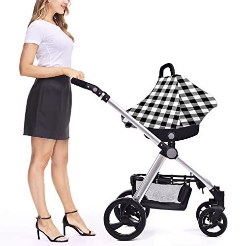 Dječje auto sjedalo pokriva crno sivo bijeli kabed uzorak za njegu poklopca za dojenje šal za kolica za bebe višenamjenski dojenčad