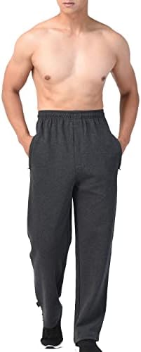 Zoulee muške sportske hlače na otvorenom dnom trenirke hlače prednjeg zatvarača s patentnim zatvaračem
