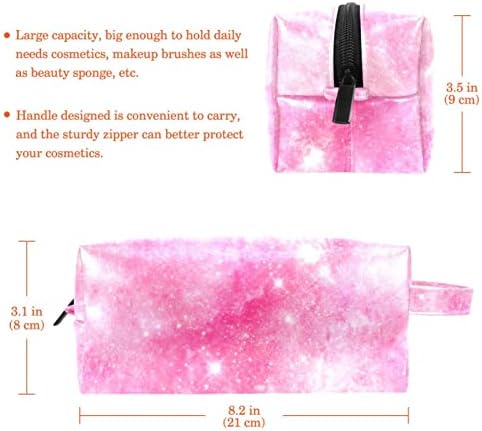 Make up torba, kozmetička torba, vodootporna organizator torbe za šminku, ružičasti print galaksije