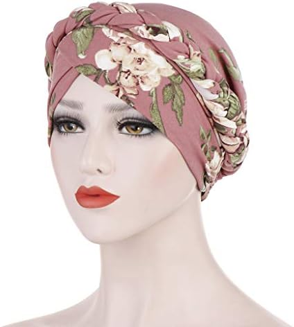 Kapa za kemoterapiju ženske kape s uvijenim čvorovima muslimanska cvjetna rastezljiva pokrivala za glavu jednobojni etnički turban