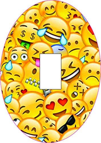 Dexcom Adhesive Patch Precut Emoji dizajn ljepljive zakrpe s podijeljenom podlogom, jednostavan za nanošenje x 10 paket