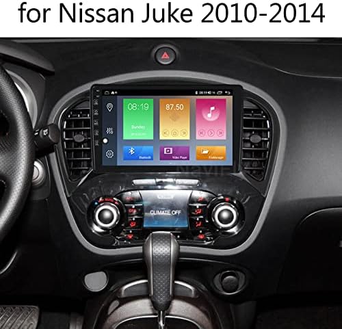 Plokm Android Car Stereo za Nissan Juke 2010-2014 9 inčni audio prijemnik zaslona osjetljivog na dodir s Bluetooth/WiFi/upravljač upravljača/FM/Podrška