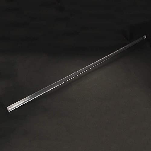 Bettomshin 1pcs Bijela ravna linija akrilna okrugla šipka Pleksiglass Standardna tolerancija 12 mm, promjera lagana visina 500 mm