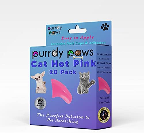 3-mjesečna opskrba mekim kapicama za nokte za mačke vruće ružičasto ljepilo mumbo-mumbo