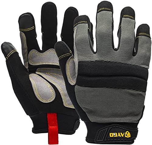 Kaygo Radne rukavice za muškarce, Kg125m mehaničke korisne rukavice za sve svrhe, izvrsno prianjanje, teška dužnost, poboljšana spretnost,