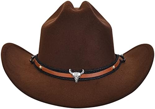Kaubojski šešir od kaubojke u zapadnom stilu kaubojski šeširi s kopčom koncert na plaži Nashville krava djevojka dječak šešir od filca