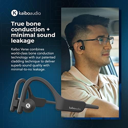 K Kaiboaudio Kaibo stih - Slušalice za provođenje kostiju - Uparivanje s višestrukim tonima - otvoreno uho Bluetooth slušalice - vodootporni