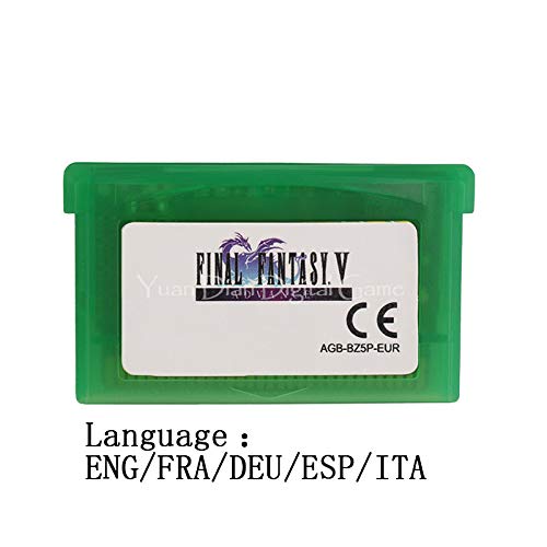 ROMGAME 32 -bitna ručna konzola za video igranje za video igre Final Fantasy v Advance Eng/Fra/deu/ESP/ITA jezik EU verzija zelena