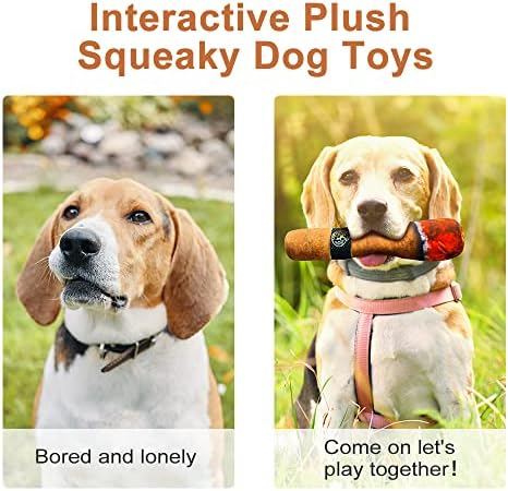 Pseće igračke, Maumapet Squaky Dog igračke, punjena interaktivna psića igračka, smiješna hladna slatka plišana igračka za žvakanje