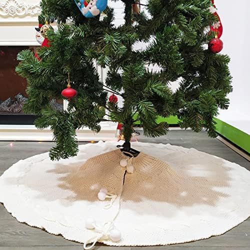 Dbylxmn pletena božićno drvce suknja pletena božićno drvce suknja vino crvena suknja suknja odmor božićna zabava božićno drvce suknja