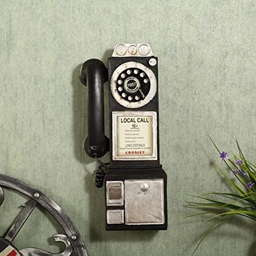 Vintage telefonski model zid viseće zanate smola Kućni namještaj minijaturni poklon telefon ukras Kreativni model Vintage
