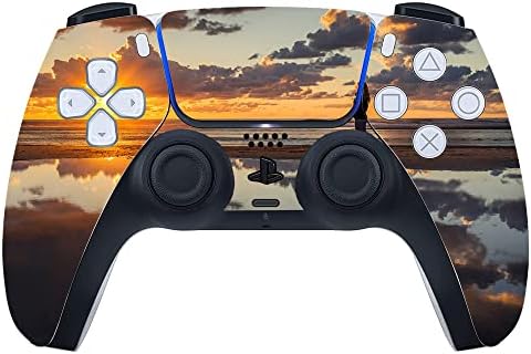 Gadgeti omotani tiskani vinilni naljepnica kože za Sony Playstation 5 PS5 samo kontroler - Sunrise
