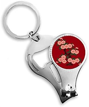 Slikanje kulture cvjetni nokat za nokat ring ključ za otvarač boca za bočicu
