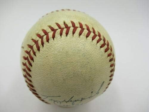 Rijetki Joe Page potpisali su bejzbol američke lige iz 1950 -ih s JSA CoA - Autografirani bejzbol
