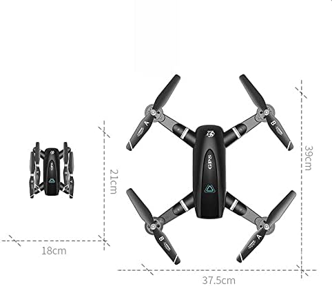 Yumoya RC Quadcopter s 4K 5,8G kamerom podesivi sklopivi dron za početnike s LED svjetlosnom modom, 360 ° kolut, fiksna visina
