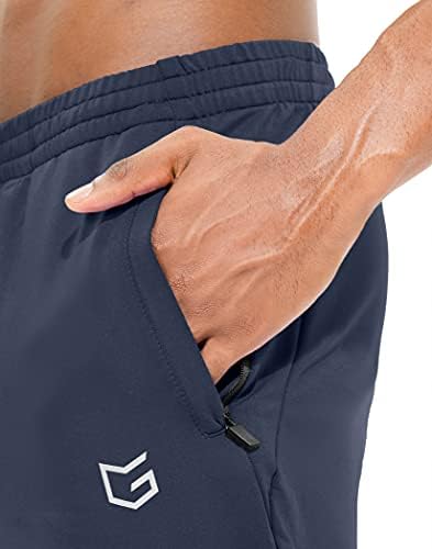G Postupne muške trenirke s džepovima s patentnim zatvaračem konusnim atletske hlače za muškarce koji trče, vježbaju, trening