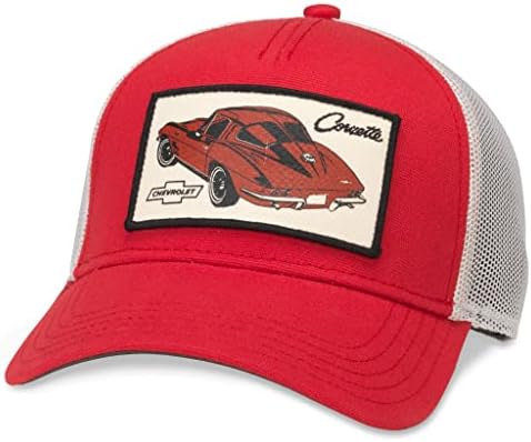 Američka igla Corvette valin zakrpa podesivi Snapback bejzbol šešir, crvena