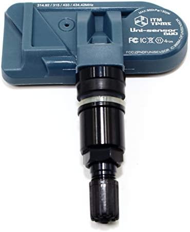 ITM set od 4 08017DXS 433MHz TPMS senzori tlaka u gumi Zamjenjuju OE Nissan 40700-EZ00A w/sjaj crne ili mat crni aluminijski ventil