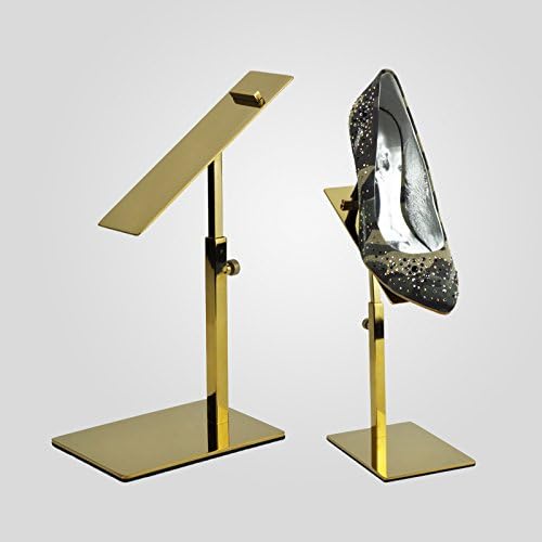 B & nn dva komada metalna cipela zaslon stalak za podizanje podesiva visina sandala sandala zaslon riser zlato polirano