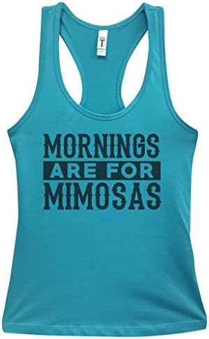 Smiješne ženske tenkove za piće Jutro su za Mimosas - majice joge roalcatee