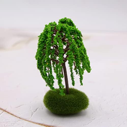 3pcs minijaturna stabla model stabla s bazom zeleni krajolik umjetno stablo vlak krajolik lažna stabla za krajolik
