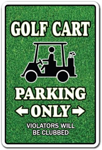 Parking za golf košarice golfer ljubavnički golf klubovi udovice | Unutarnji/na otvorenom | 20 visoki plastični znak