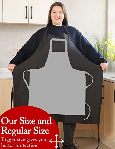 Pregače Plus veličine za žene s džepovima Izdržljiva duga podesiva naramenica za kuhanje u kuhinji