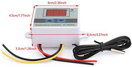 Areyourshop dc 24v digitalni LED regulator temperature termostat xh-w3001 sonda prekidača