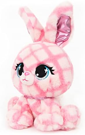 Gund P.Lushes dizajnerske modne kućne ljubimce Trixie Karrats Premium zeko punjena životinja, ružičasta i ljubičasta, 6 ””