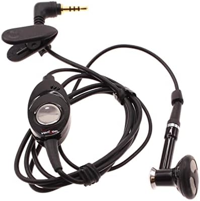 Mono slušalice ožičene slušalice s jednim ušima 2,5 mm Black Black kompatibilno s Verizon CDM8975