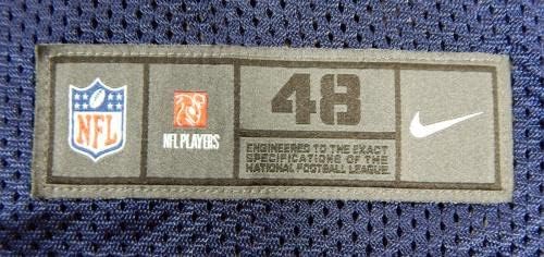 2018. Dallas Cowboys Luther Kirk 35 Igra izdana mornarička vježba Jersey 48 532 - Nepotpisana NFL igra korištena dresova