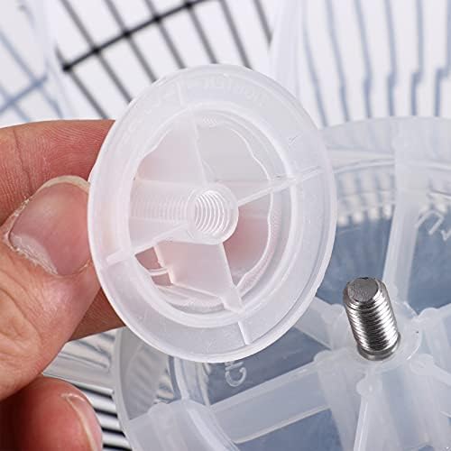 Plastični izmjenjivi listovi lopatice ventilatora s poklopcem matice za kućni stojeći stolni ventilator opće namjene, bijeli 12 inča