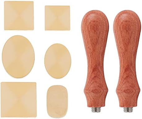 Craspire glave za pečat od voska SEAT SET 4PCS nepravilni oblik prazan brtveni vosak s markama s 1pc univerzalnom drvenom ručkom za