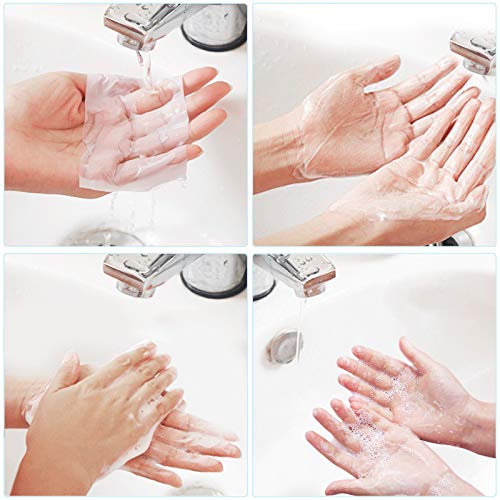 10 rola prijenosnih listova sapuna za jednokratnu upotrebu papirnih listova sapuna za pranje ruku za putovanja, aktivnosti na otvorenom,