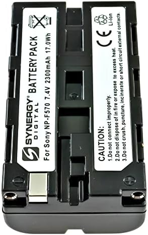 Synergy digitalna kamkorder baterija, kompatibilna sa Sony HXR-MC2500 kamkorder, ultra visoki kapacitet, zamjena za Sony NP-F570 bateriju
