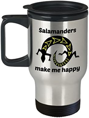 Šalica za putovanja salamander - salamanderi čine me sretnom šalicom za kavu