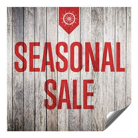 CGSIGNLAB | Sezonska prodaja -Neutično drvo teškim industrijskim samoljepljivim aluminijskim zidnim naljepnicama | 36 x36