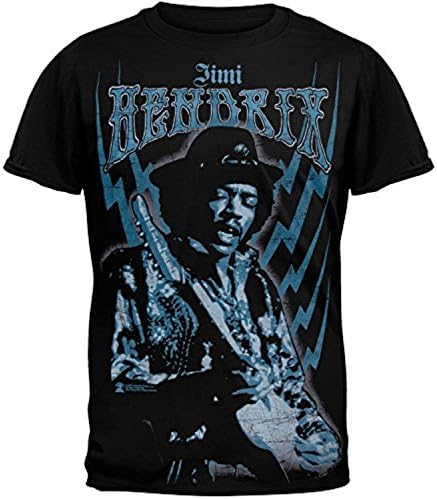 Oldyili Jimi Hendrix - Bolts Jumbo Print Soft majica -