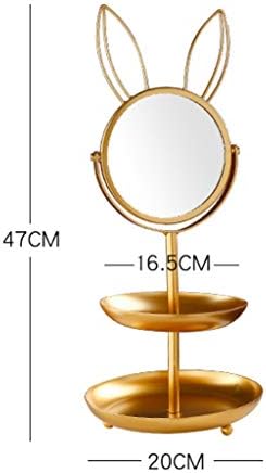 Stalak za prikaz nakita s ogledalom, može se koristiti za privjesak na lancu, prsten, naušnicu, sat, narukvicu, ladicu za nakit